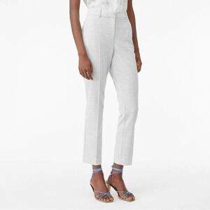 TAILORED REBECCA TAYLOR CLEAN SUITING PANTS IN LIGHT HEATHER NWT WOMEN'S‎ SIZE 8